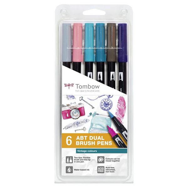 Tombow ABT Dual Brush Pen Set of 6 - Image 4