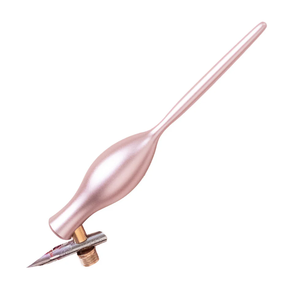 Tom's Studio Flourish Carrot Oblique Nib Holder Pink Lemonade