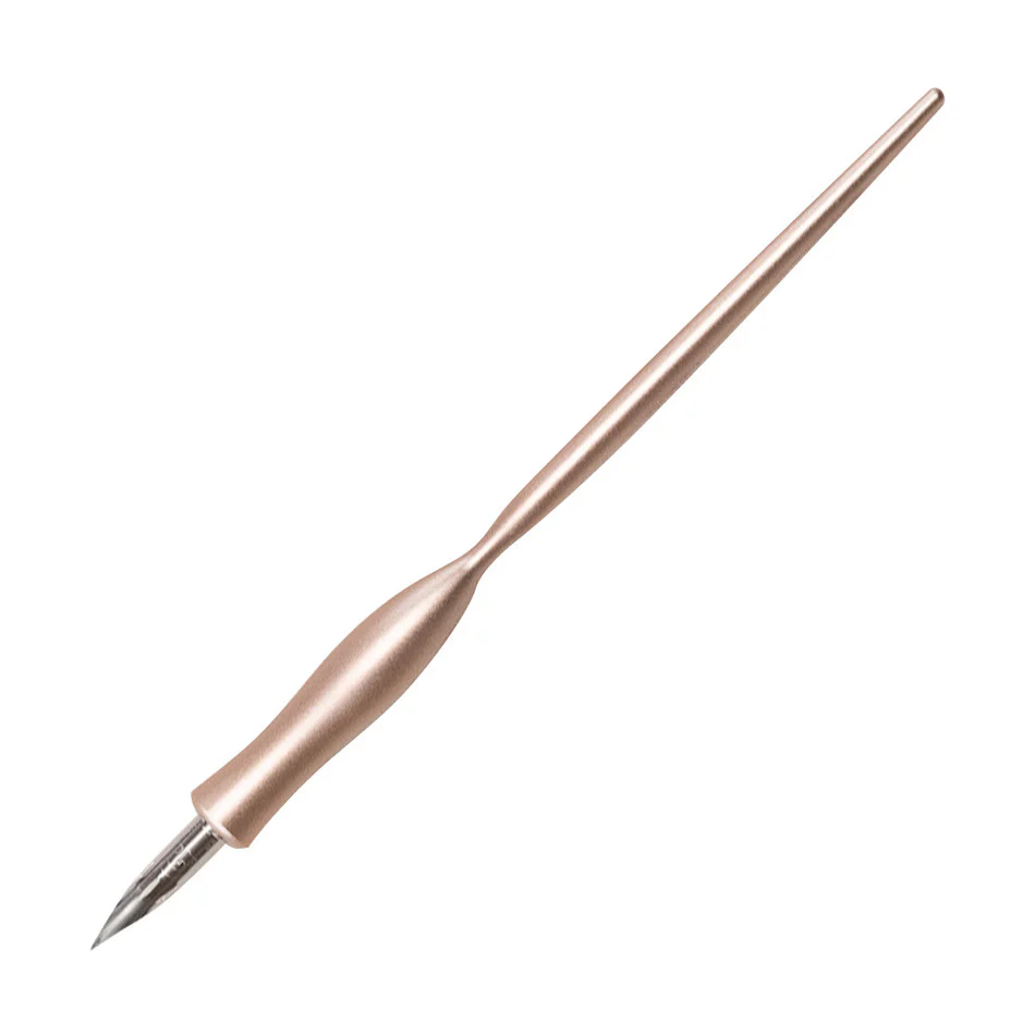 Tom's Studio Flourish Curve Straight Nib Holder Rose Gold