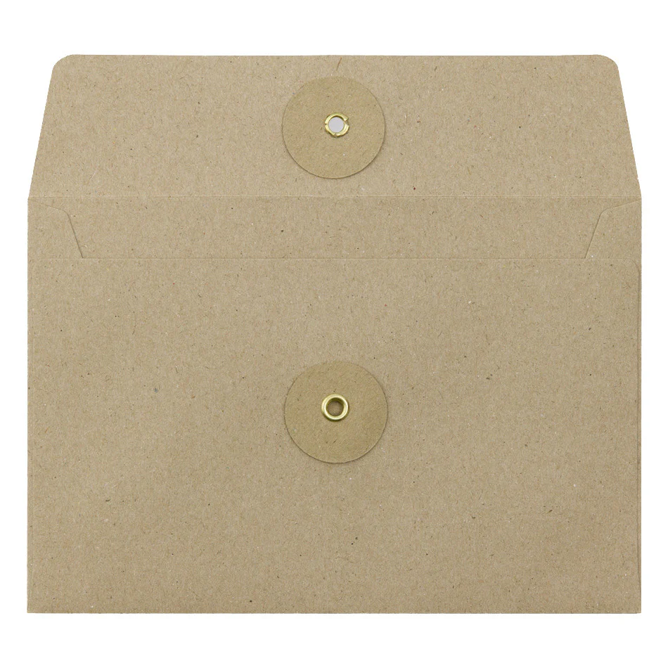 TRAVELER'S COMPANY Kraft String Envelope Medium Horizontal Brown - Image 2