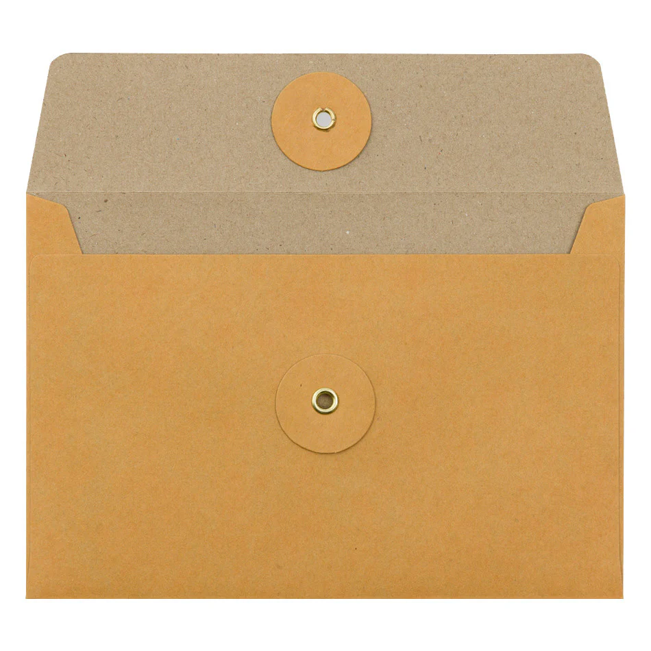 TRAVELER'S COMPANY Kraft String Envelope Medium Horizontal Orange - Image 2