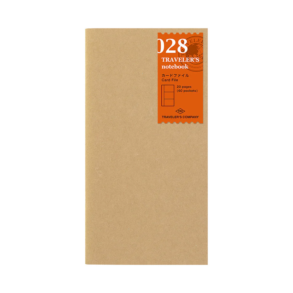 TRAVELER'S COMPANY Notebook Refill Card File Kraft