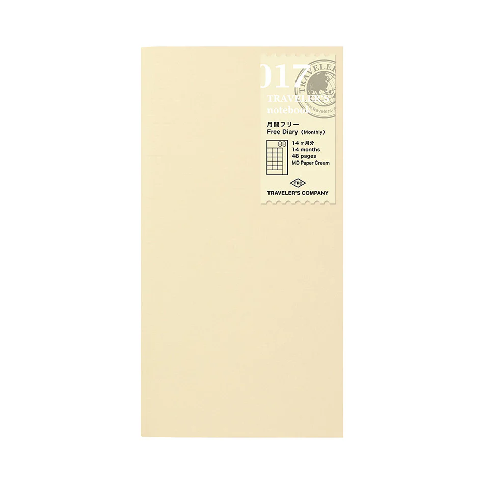 TRAVELER'S COMPANY Notebook Refill Perpetual Diary Monthly