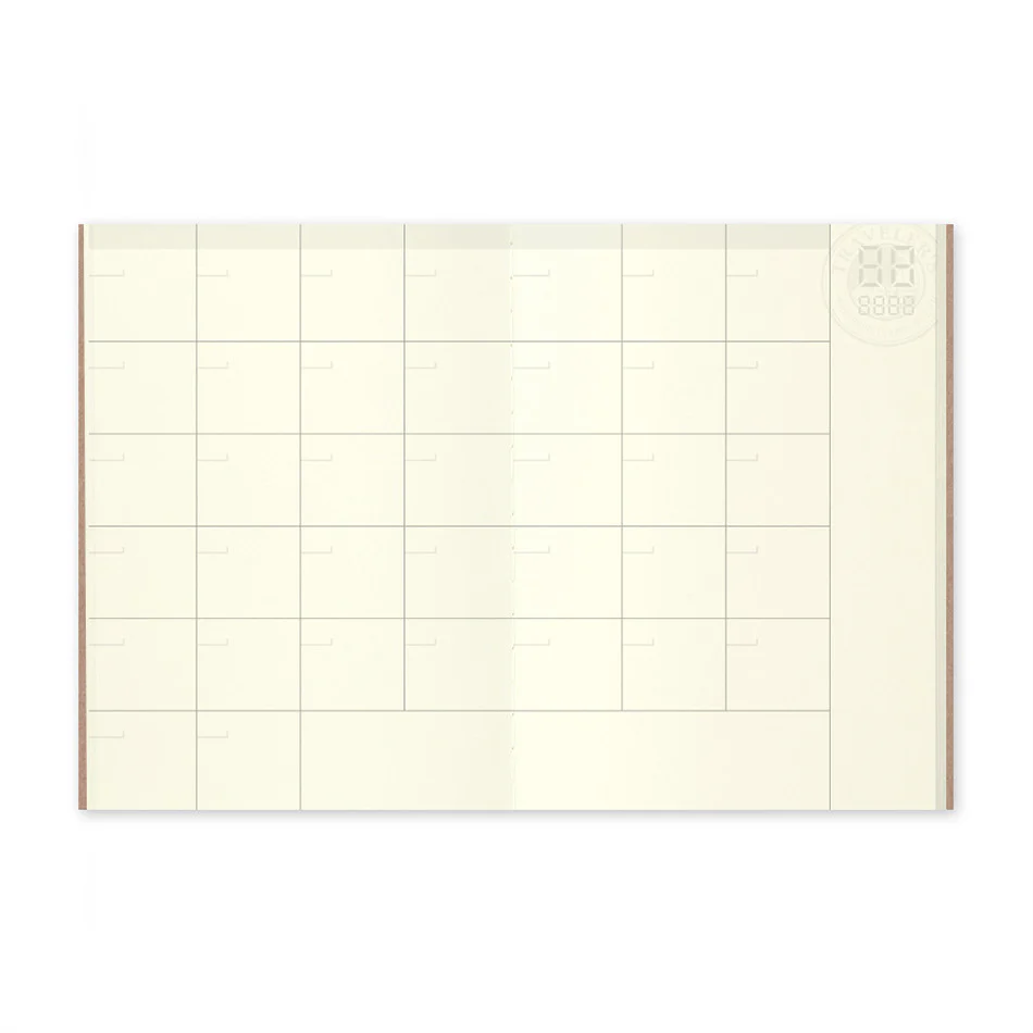 TRAVELER'S COMPANY Notebook Refill Perpetual Diary Passport Size Monthly - Image 3