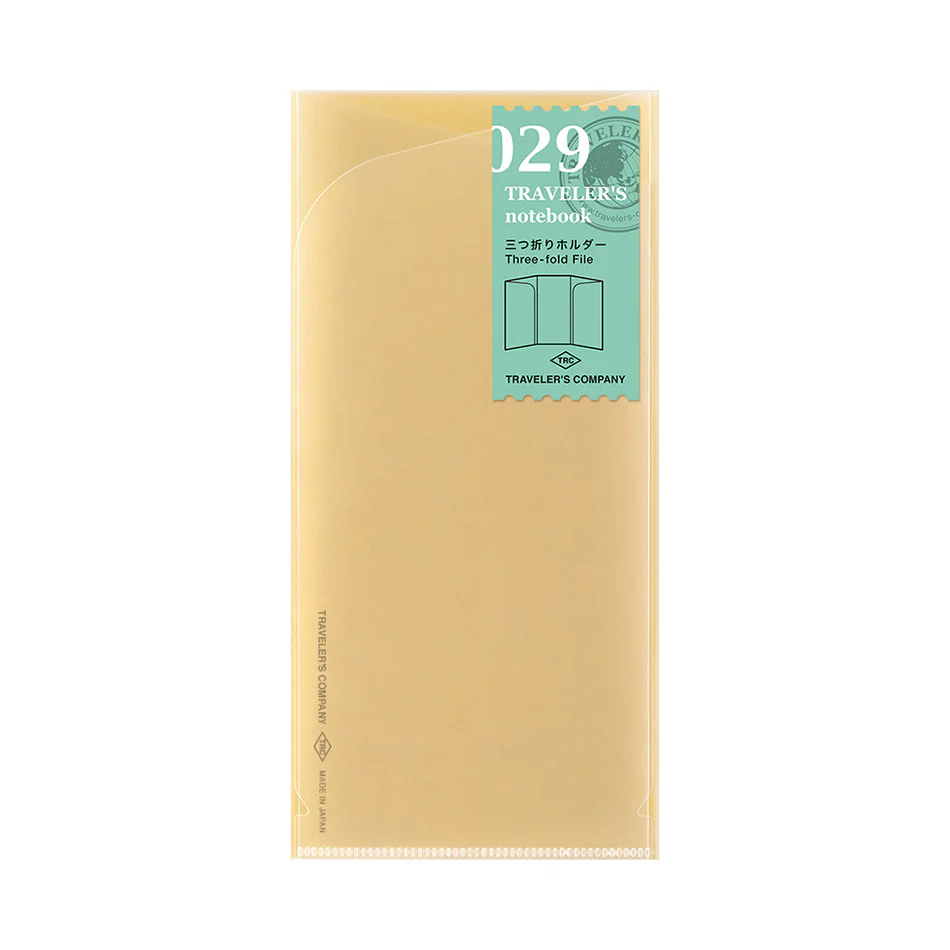 TRAVELER'S COMPANY Notebook Refill Three-Fold File