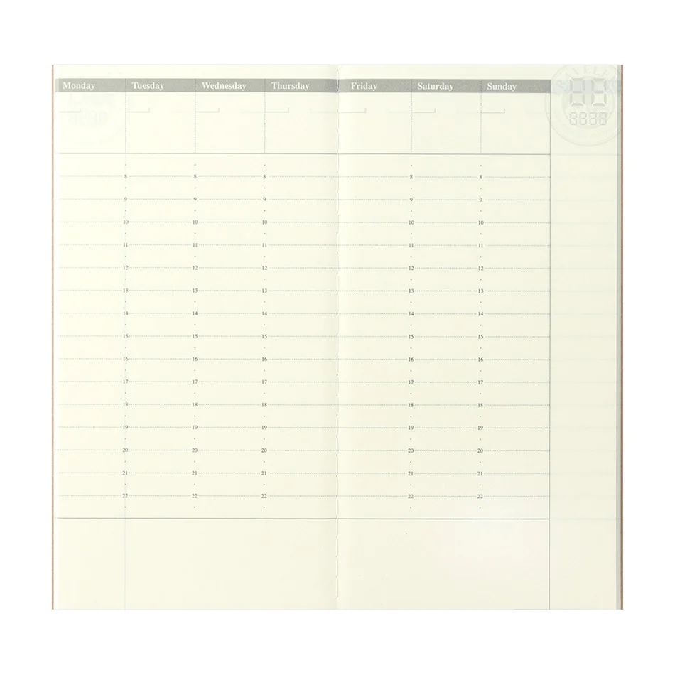 TRAVELER'S COMPANY Notebook Refill Vertical Perpetual Diary Weekly - Image 3