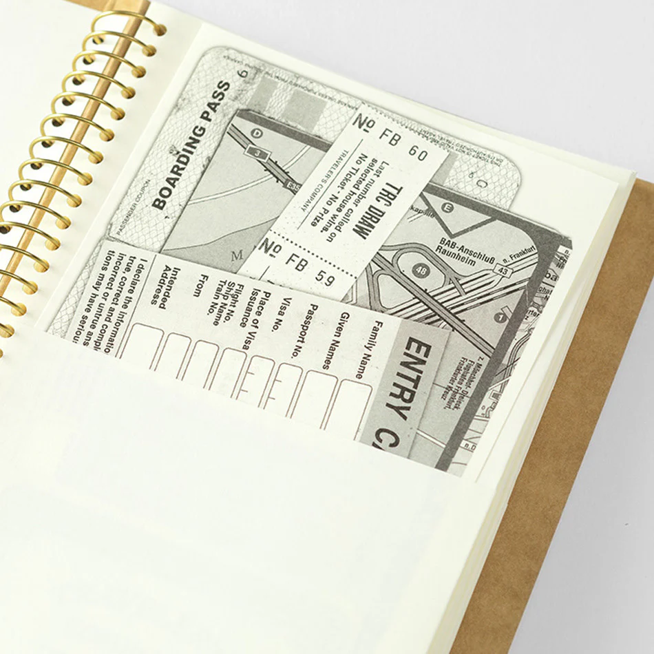TRAVELER'S COMPANY Notebook Spiral Ring A5 Slim (130 x 210) Paper Pocket - Image 3