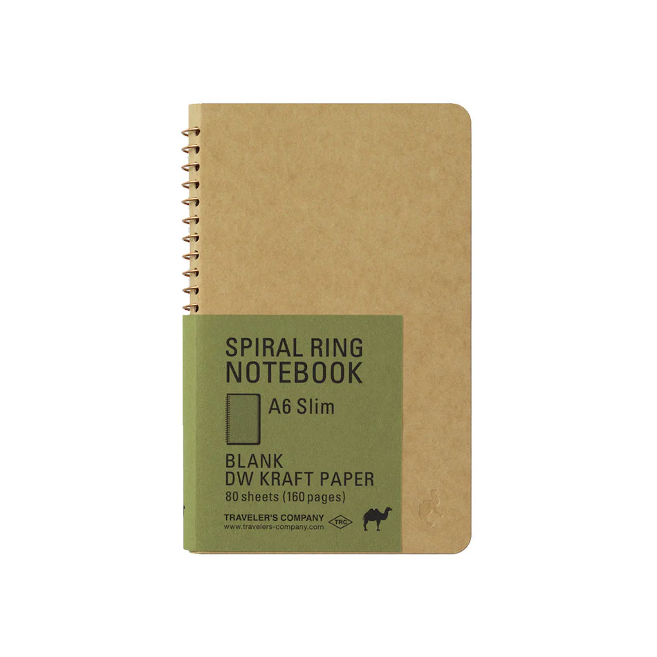 TRAVELER'S COMPANY Notebook Spiral Ring A6 DW Kraft
