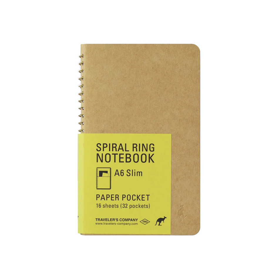 TRAVELER'S COMPANY Notebook Spiral Ring A6 Paper Pocket