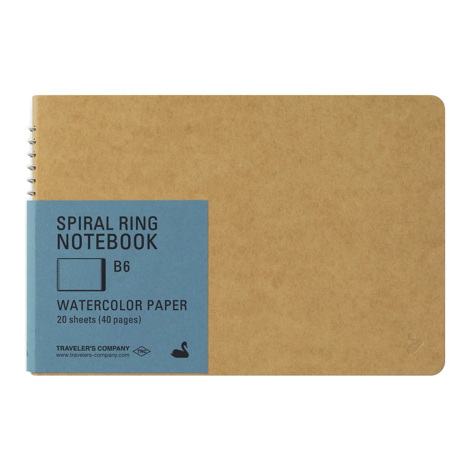 TRAVELER'S COMPANY Notebook Spiral Ring B6 Watercolour Paper