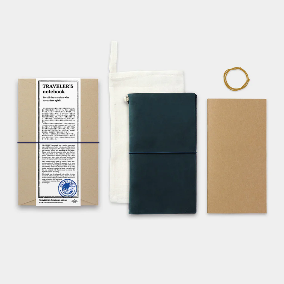TRAVELER'S COMPANY Traveler's Notebook Leather Blue
