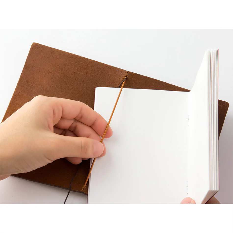 TRAVELER'S COMPANY Traveler's Notebook Leather Passport Size Camel - Image 3