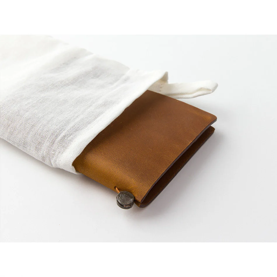 TRAVELER'S COMPANY Traveler's Notebook Leather Passport Size Camel - Image 5