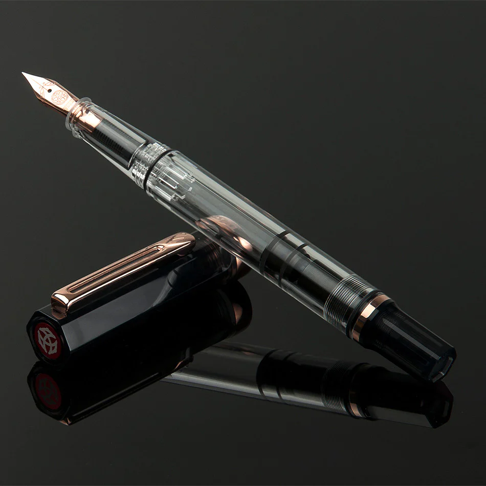 TWSBI Eco Fountain Pen Smoke with Rose Gold Trim - Image 3