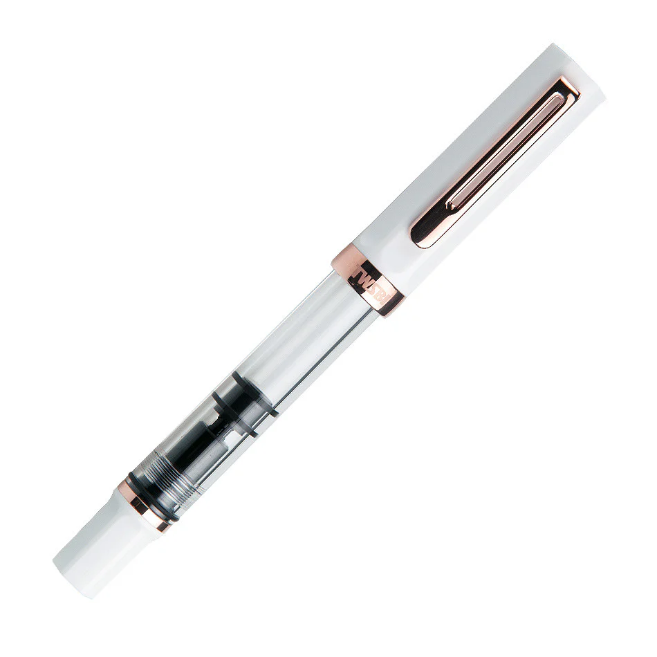 TWSBI Eco Fountain Pen White With Rose Gold Trim - Image 2