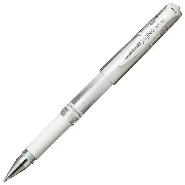 Uni-ball Signo Broad Gel Rollerball Pen UM-153 White