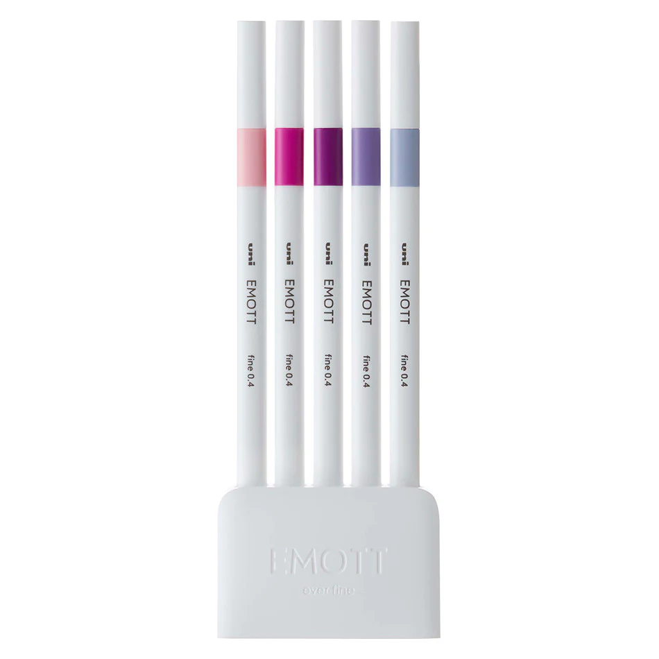 Uni Emott Fineliner Set of 5 Assorted - Image 2