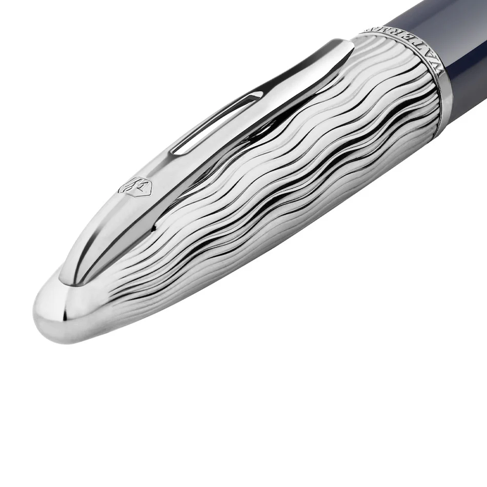 Waterman Carene Deluxe Fountain Pen Special Edition Blue with Chrome Trim - Image 3