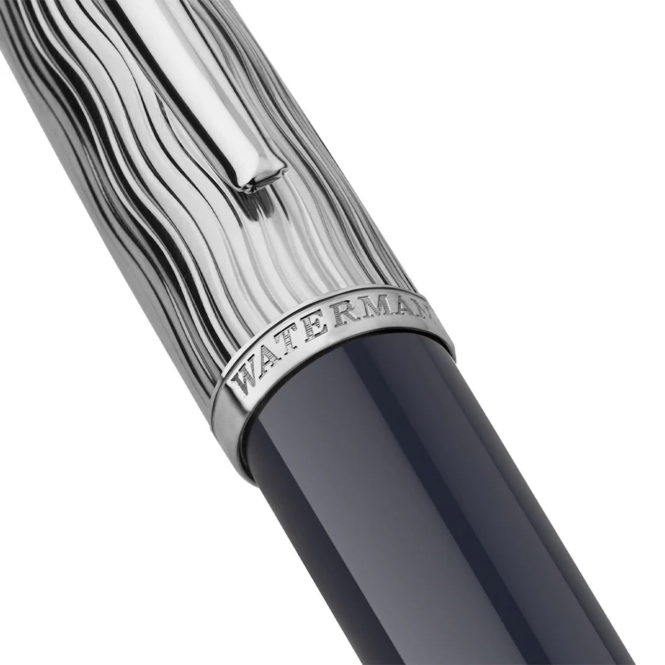 Waterman Carene Deluxe Fountain Pen Special Edition Blue with Chrome Trim - Image 5