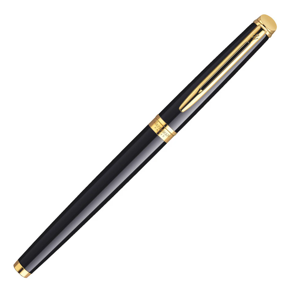 Waterman Hemisphere Fountain Pen Black with Gold Trim - Image 2