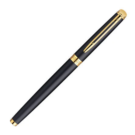 Waterman Hemisphere Fountain Pen Matte Black with Gold Trim - Image 2