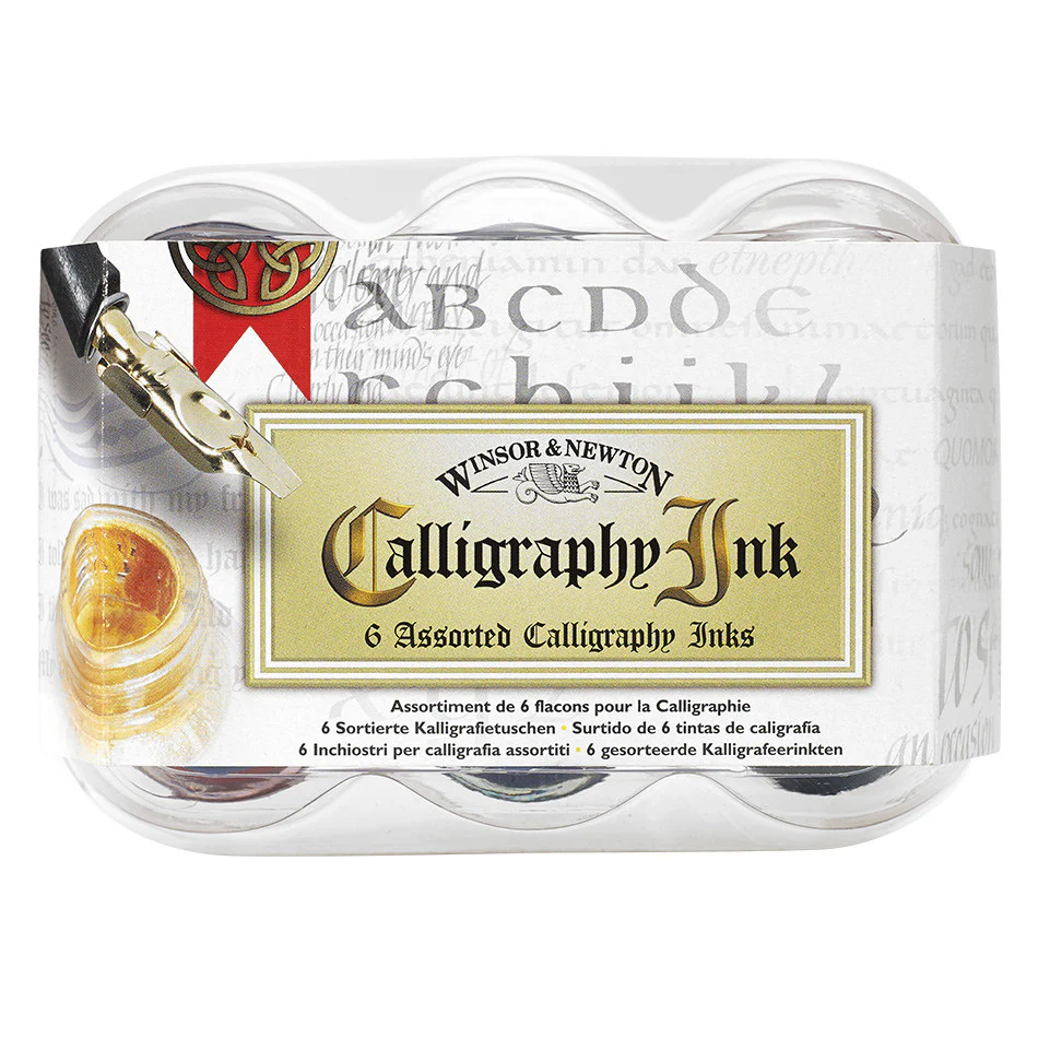 Winsor & Newton Calligraphy Ink 30ml Set of 6 Assorted - Image 2