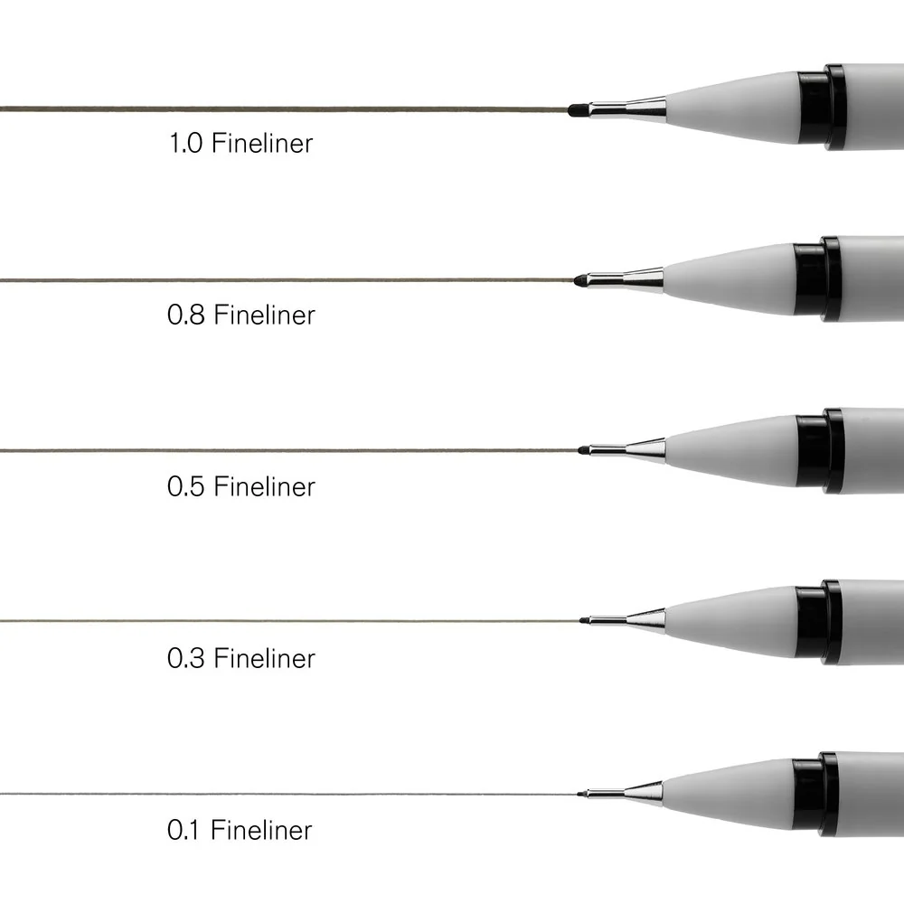 Winsor & Newton Fineliner Assorted Set of 5 - Image 2