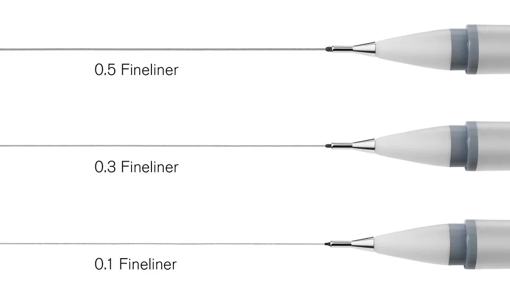 Winsor & Newton Fineliner Set of 3 Cool Grey - Image 2