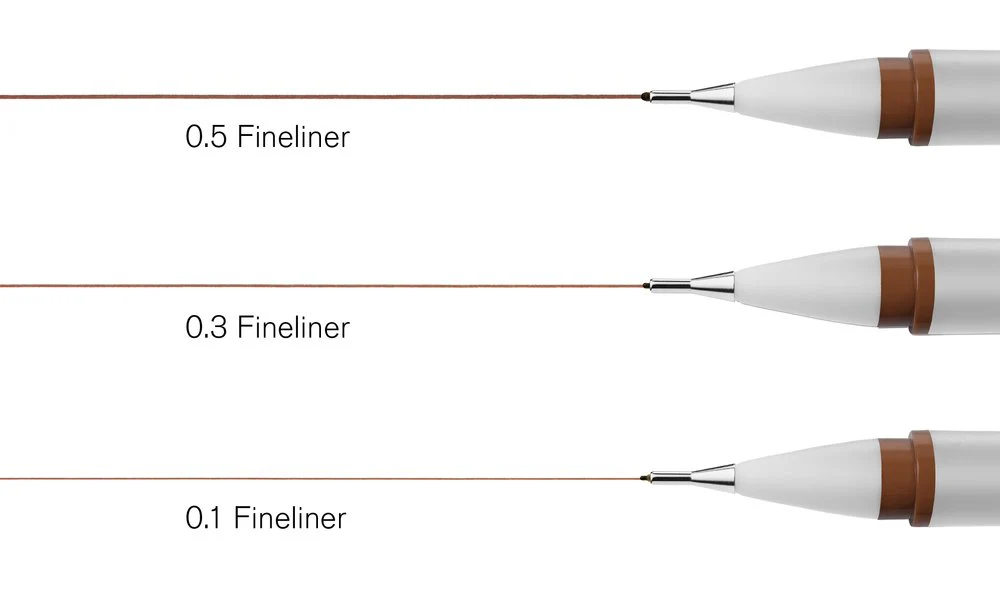 Winsor & Newton Fineliner Set of 3 Sepia - Image 2
