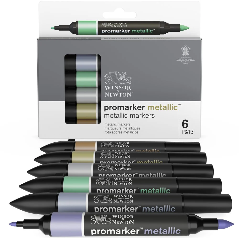 Winsor & Newton ProMarker Set of 6 Metallic - Image 3