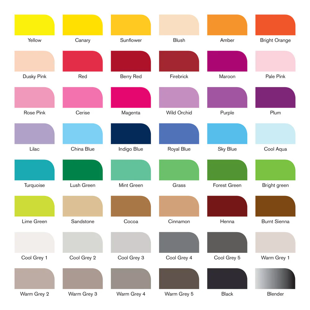 Winsor & Newton Promarker Brush Set of 48 Essential Collection - Image 2