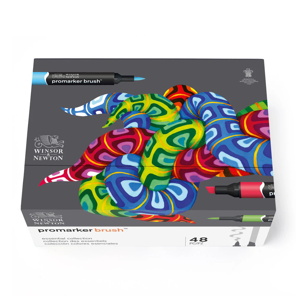 Winsor & Newton Promarker Brush Set of 48 Essential Collection - Image 5