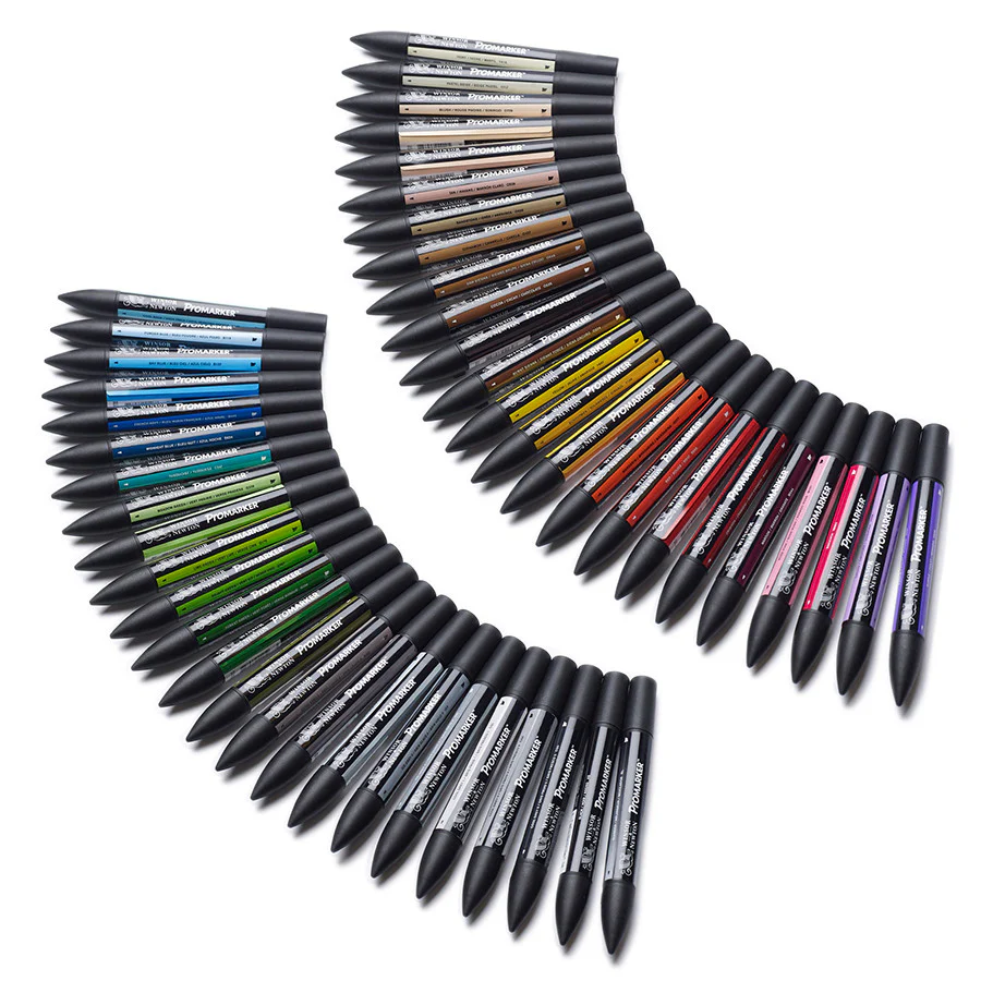 Winsor & Newton ProMarkers Set of 48 Essential Collection