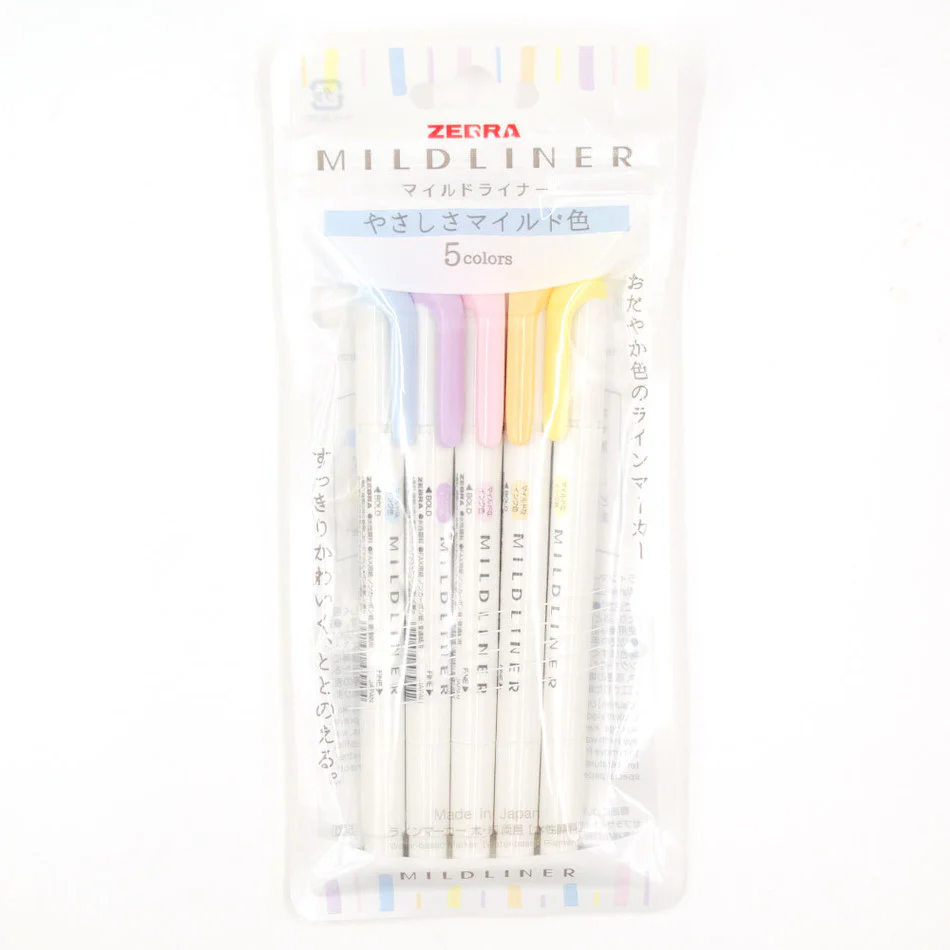 Zebra Mildliner Pen Set Gentle