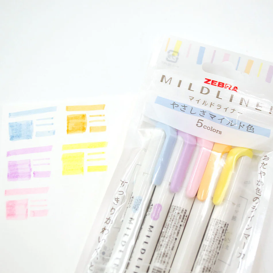 Zebra Mildliner Pen Set Gentle - Image 4